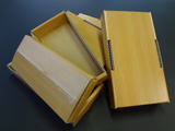 木目ライナー本柾で和をテーマとした贈答箱